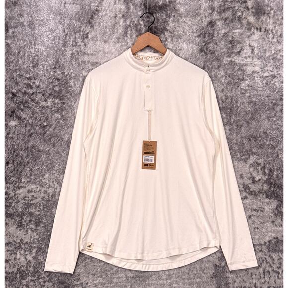 New Mantra Polo Shirt Medium Mens Catalyst Performance Long Sleeve Poppy Floral - Picture 1 of 9